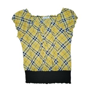 CATO Classic Plaid Pattern shirt size L